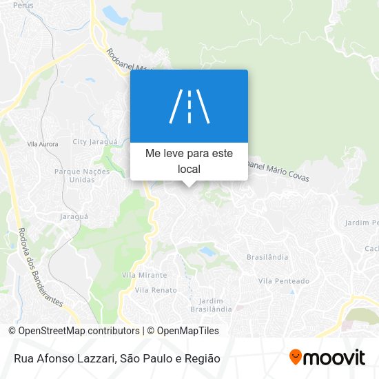 Rua Afonso Lazzari mapa