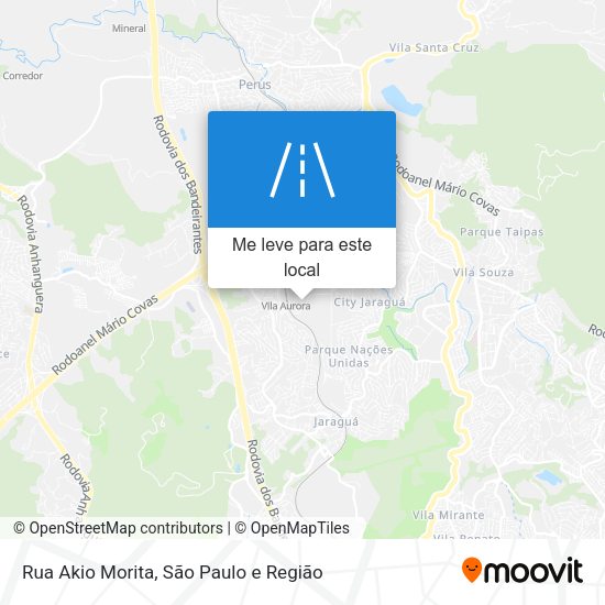 Rua Akio Morita mapa
