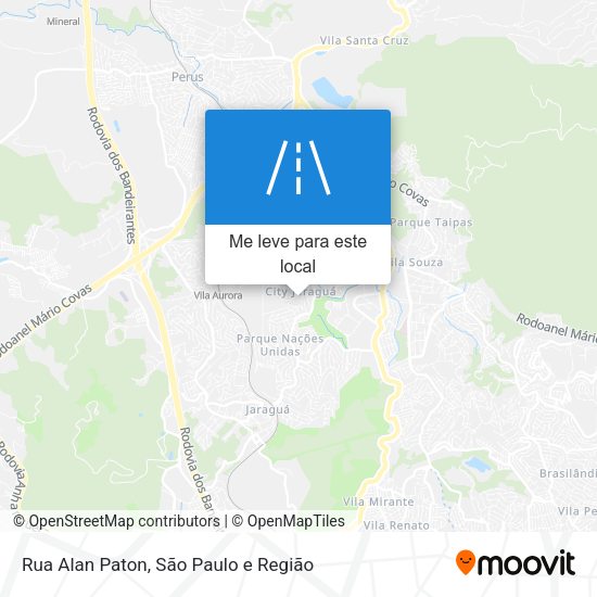 Rua Alan Paton mapa
