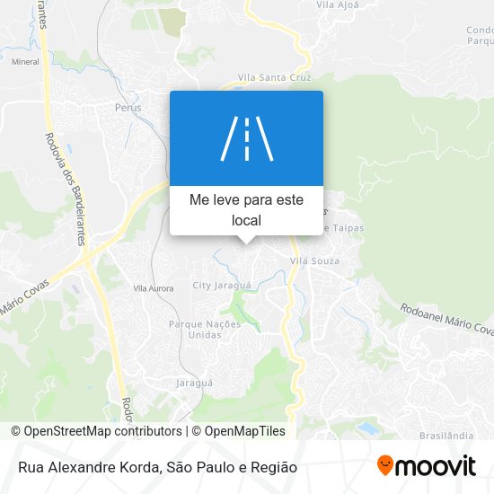 Rua Alexandre Korda mapa