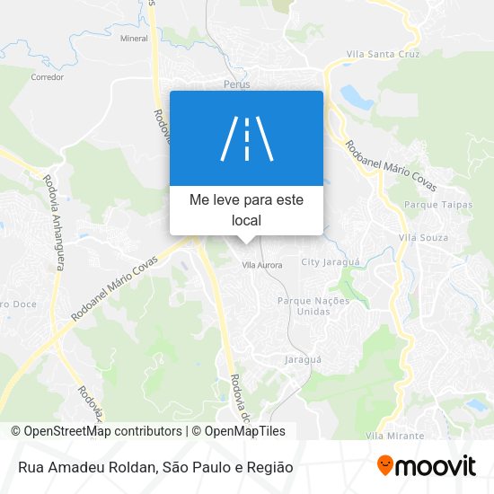 Rua Amadeu Roldan mapa