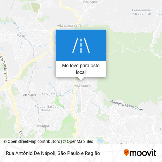 Rua Antônio De Nápoli mapa