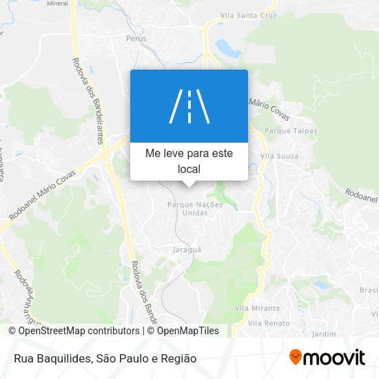Rua Baquilides mapa