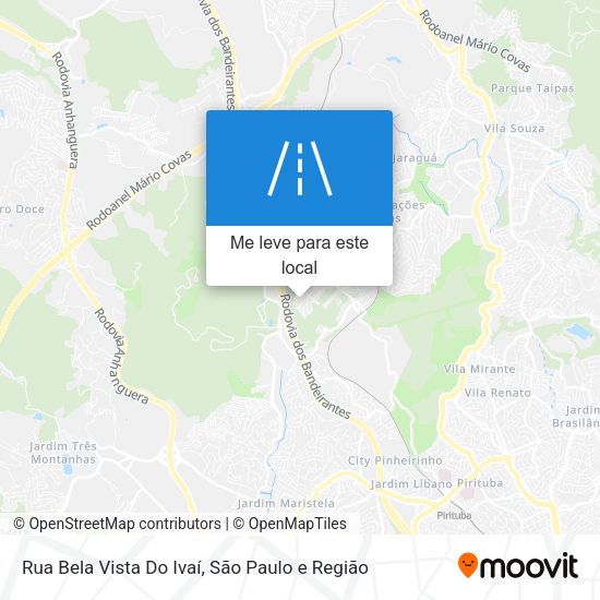 Rua Bela Vista Do Ivaí mapa