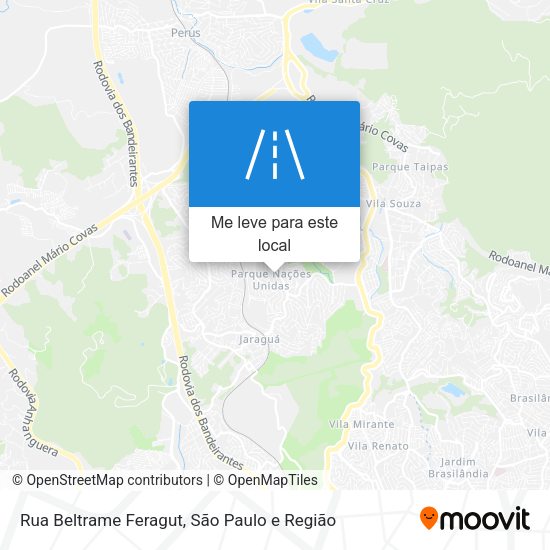 Rua Beltrame Feragut mapa