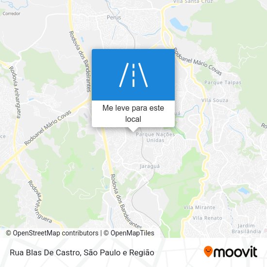 Rua Blas De Castro mapa