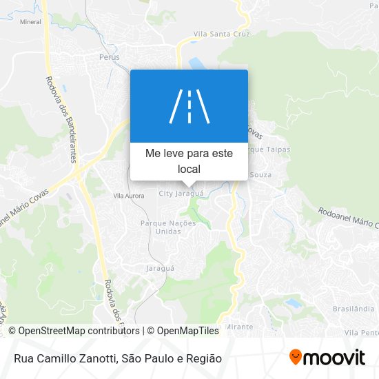 Rua Camillo Zanotti mapa