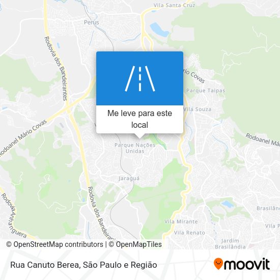 Rua Canuto Berea mapa