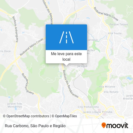 Rua Carbono mapa