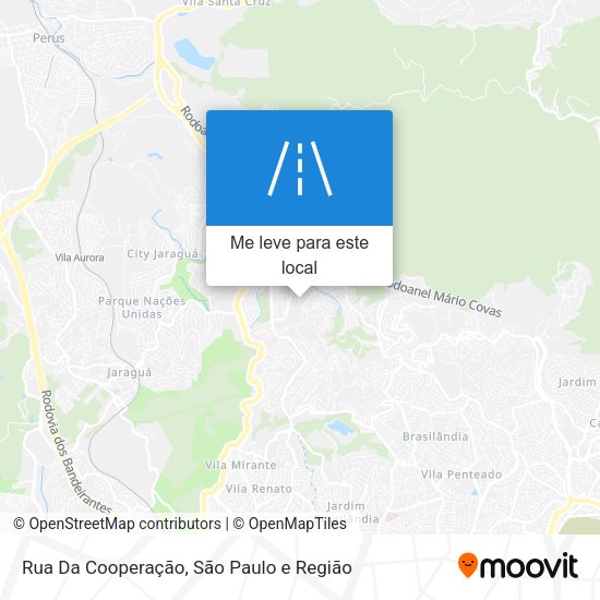 Rua Da Cooperação mapa