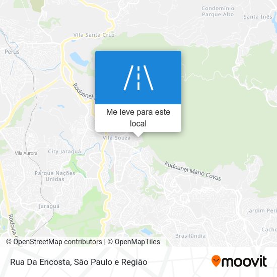 Rua Da Encosta mapa