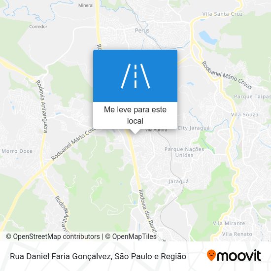 Rua Daniel Faria Gonçalvez mapa