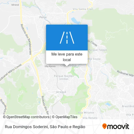 Rua Domingos Soderini mapa