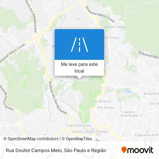 Rua Doutor Campos Melo mapa