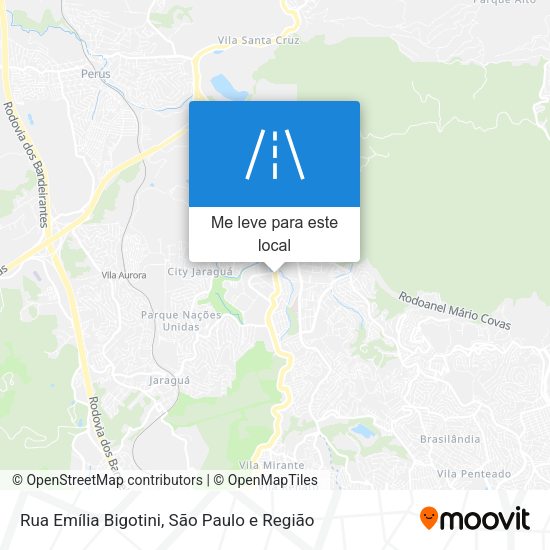 Rua Emília Bigotini mapa