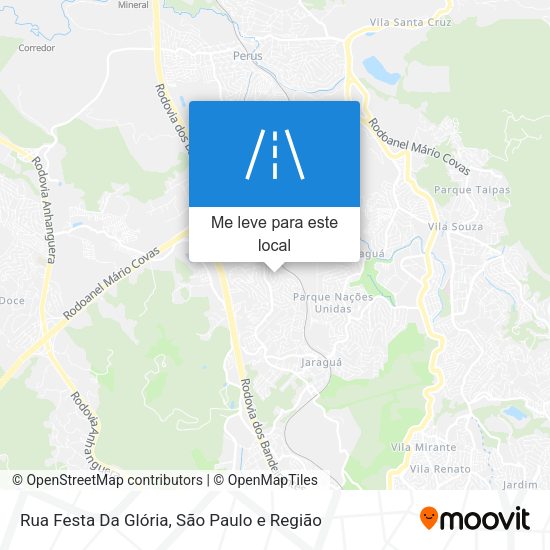 Rua Festa Da Glória mapa