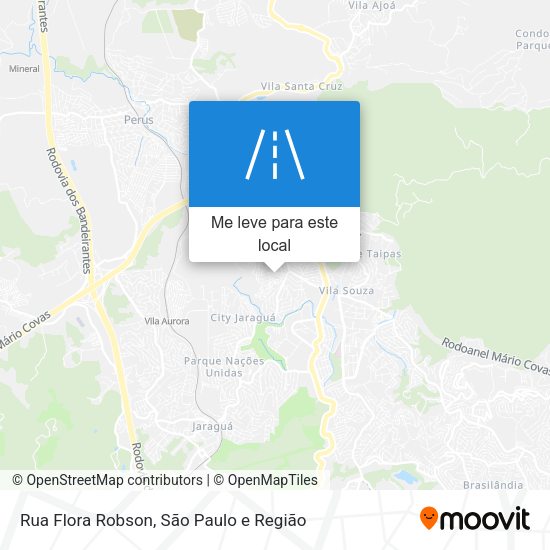 Rua Flora Robson mapa