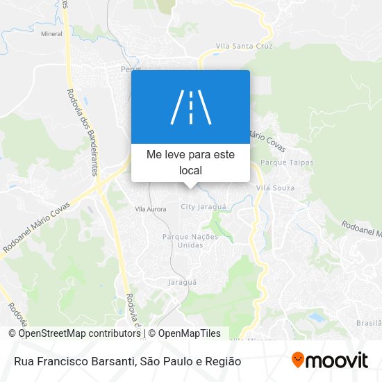 Rua Francisco Barsanti mapa