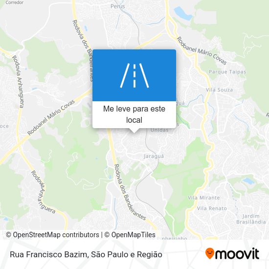 Rua Francisco Bazim mapa