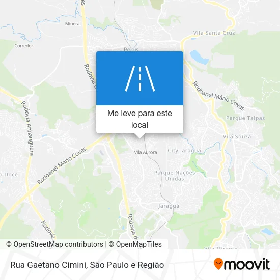 Rua Gaetano Cimini mapa