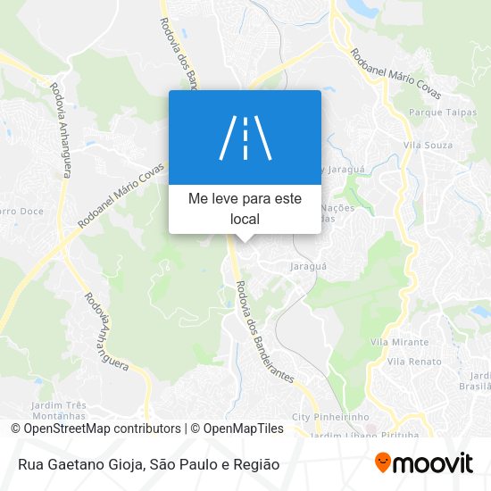 Rua Gaetano Gioja mapa
