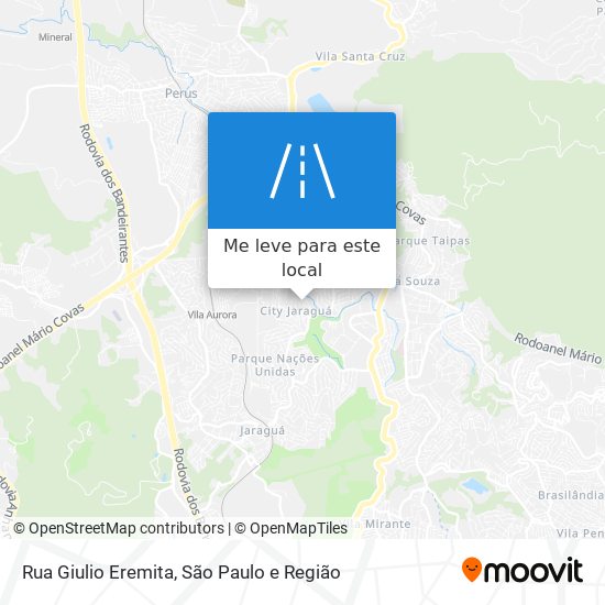 Rua Giulio Eremita mapa