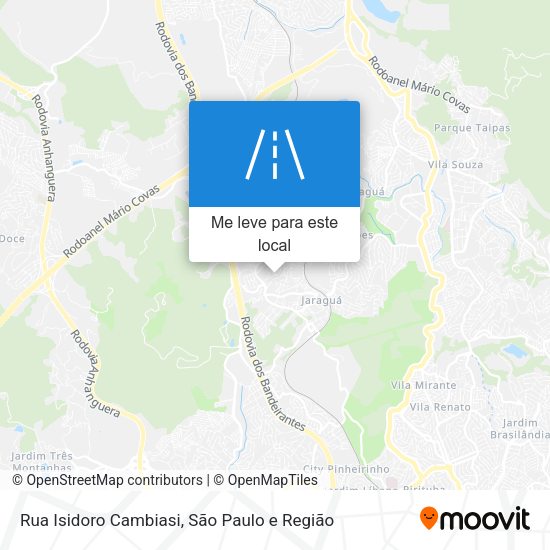 Rua Isidoro Cambiasi mapa