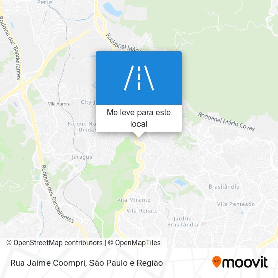 Rua Jaime Coompri mapa