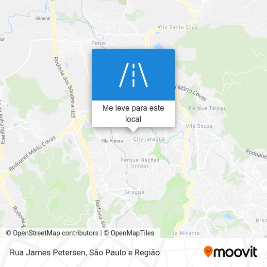 Rua James Petersen mapa