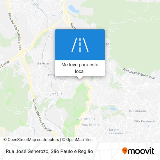 Rua José Generozo mapa