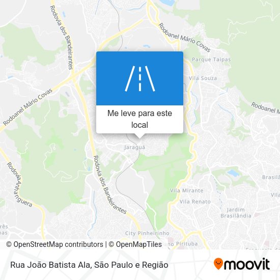 Rua João Batista Ala mapa