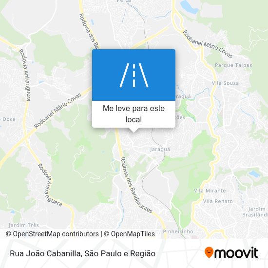 Rua João Cabanilla mapa