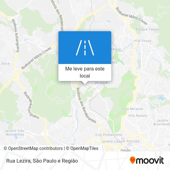Rua Lezira mapa
