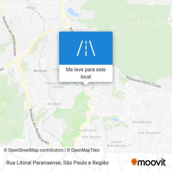 Rua Litoral Paranaense mapa