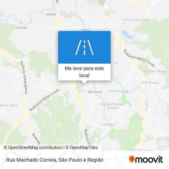 Rua Machado Correia mapa