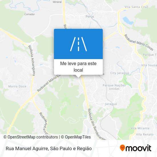 Rua Manuel Aguirre mapa