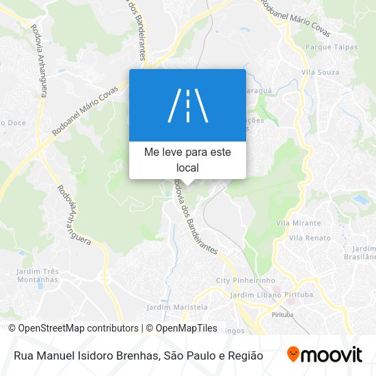 Rua Manuel Isidoro Brenhas mapa