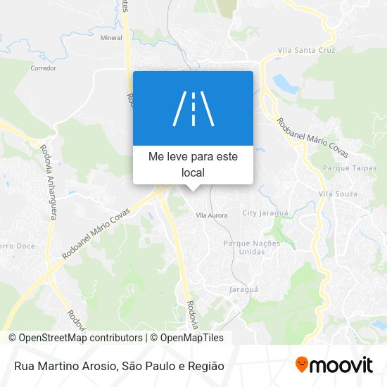 Rua Martino Arosio mapa