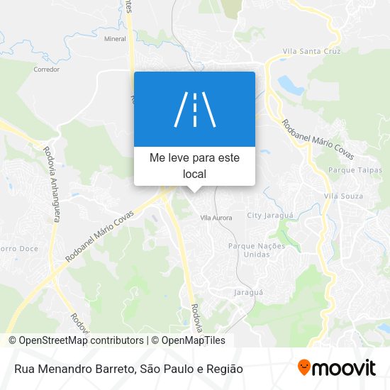 Rua Menandro Barreto mapa