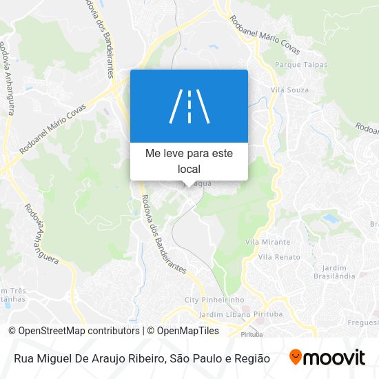 Rua Miguel De Araujo Ribeiro mapa