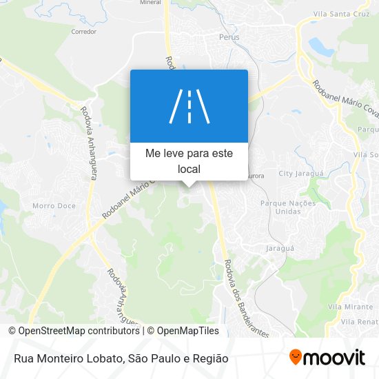 Rua Monteiro Lobato mapa