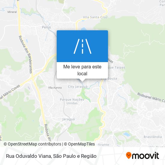 Rua Oduvaldo Viana mapa