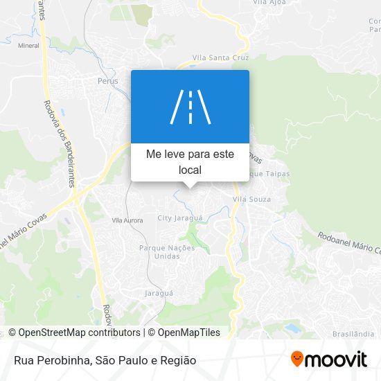 Rua Perobinha mapa