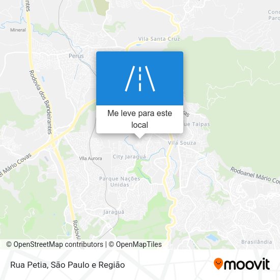 Rua Petia mapa