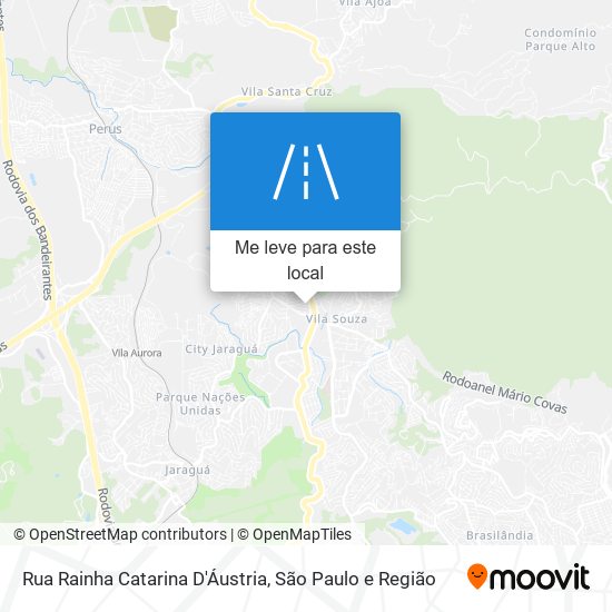 Rua Rainha Catarina D'Áustria mapa