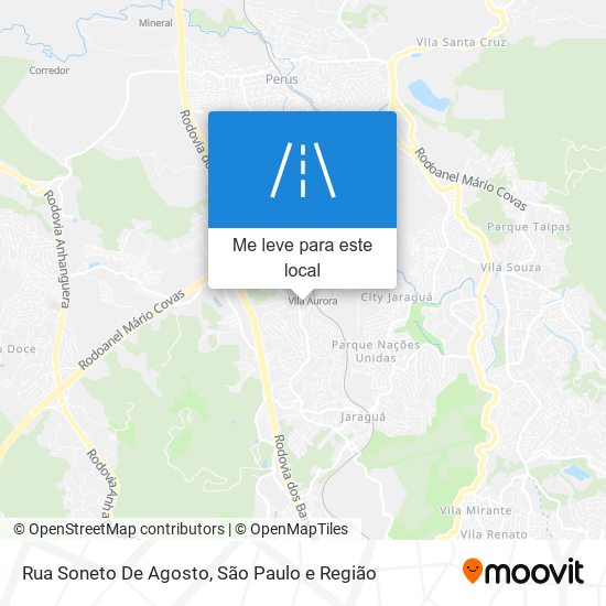 Rua Soneto De Agosto mapa