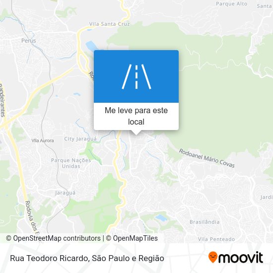 Rua Teodoro Ricardo mapa