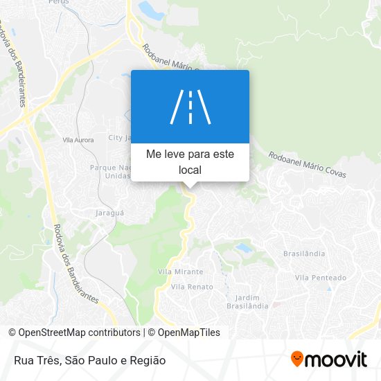 Rua Três mapa
