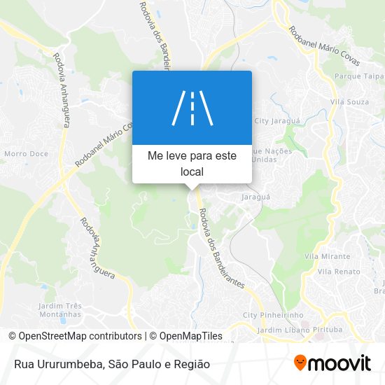 Rua Ururumbeba mapa
