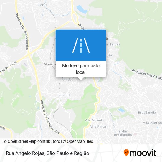 Rua Ângelo Rojas mapa